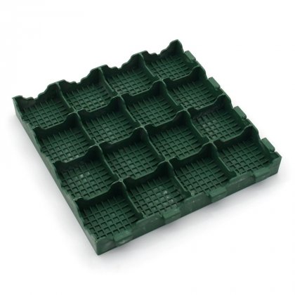 Zelená plastová terasová dlaždice Linea Combi - 40 x 40 x 4,8 cm