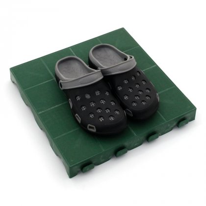 Zelená plastová terasová dlaždice Linea Combi - 40 x 40 x 4,8 cm