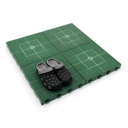 Zelená plastová terasová dlaždice Linea Combi - 40 x 40 x 4,8 cm