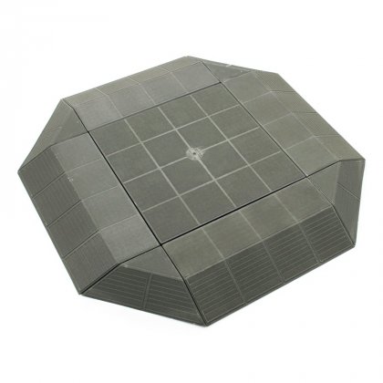 Šedý plastový rohový nájezd pro terasové dlaždice Linea Combi - 4,8 cm - 4 ks