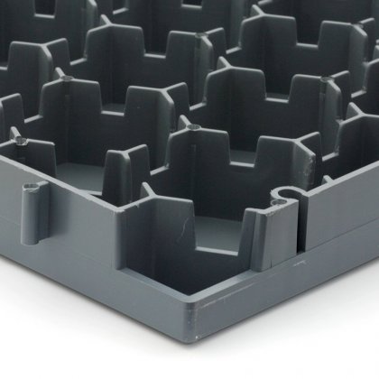 Šedá plastová terasová dlaždice Mega Tile - 116 x 76 x 3,5 cm