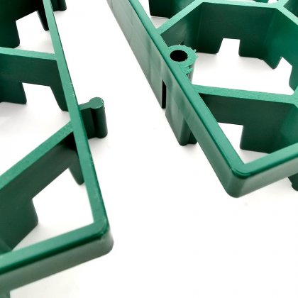 Zelená plastová zatravňovací dlažba Linea Salvaprato - 115,7 x 75,4 x 3 cm