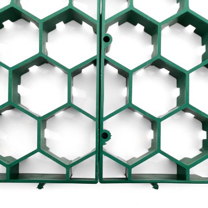 Zelená plastová zatravňovací dlažba Linea Salvaprato - 115,7 x 75,4 x 3 cm