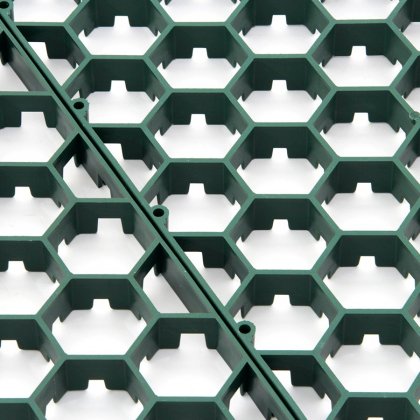 Zelená plastová zatravňovací dlažba Linea Salvaprato - 115,7 x 75,4 x 3 cm