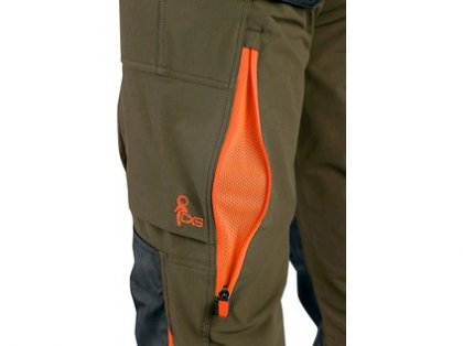 Kalhoty CXS NAOS pánské, zeleno-zelené, HV oranžové doplňky, vel. 52