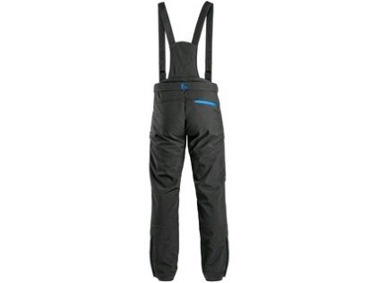 Kalhoty CXS TRENTON, zimní softshell, pánské, černo-modré