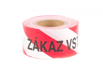 Páska výstražná 250m ZÁKAZ VSTUPU