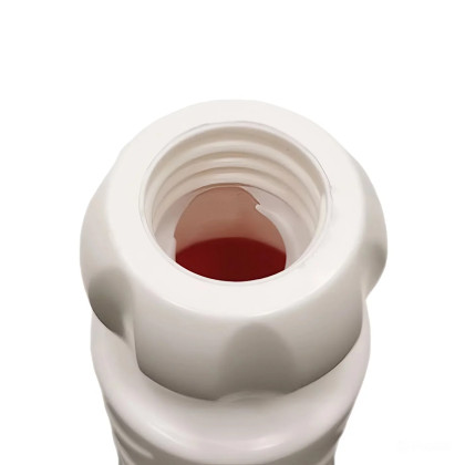 Červeno-bílý plastový (PPC) dopravní výstražný sloupek FLOMA WP63 - 6,3 x 100 cm