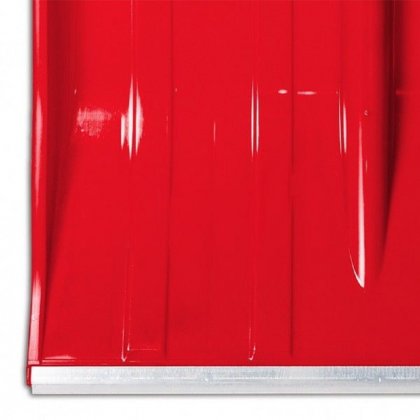 Hrablo červené s dřevěnou násadou PRA-DED hliníková lišta, 49cm