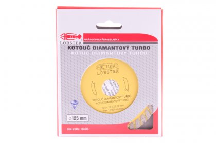 Diamantový kotouč TURBO 125mm