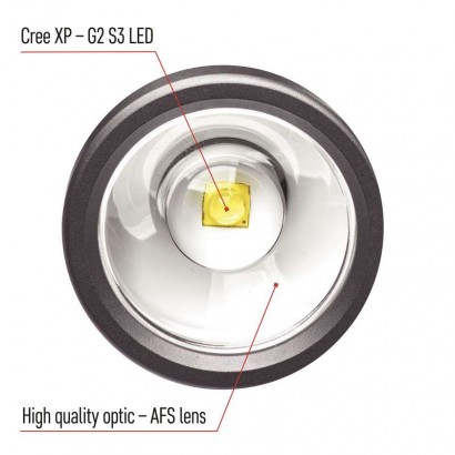 CREE LED kovová svítilna Ultibright 70, P3170, 340lm, 3xAAA