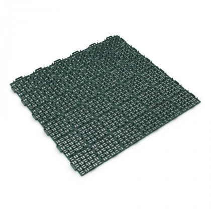 Zelená plastová děrovaná terasová dlaždice Linea Marte - 56,3 x 56,3 x 1,3 cm