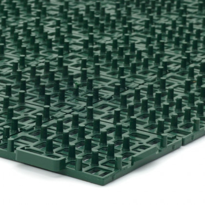 Zelená plastová děrovaná terasová dlaždice Linea Marte - 56,3 x 56,3 x 1,3 cm