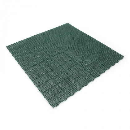 Zelená plastová děrovaná terasová dlaždice Linea Marte - 56,3 x 56,3 x 1,3 cm