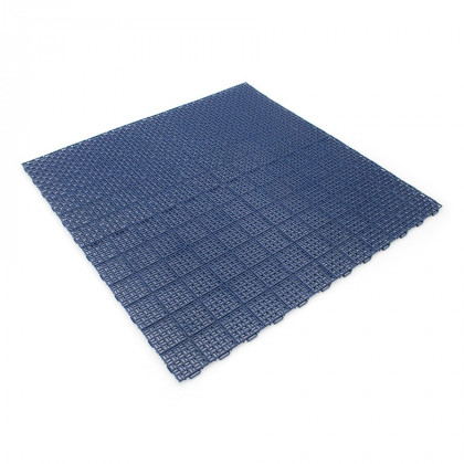 Modrá plastová děrovaná terasová dlaždice Linea Marte - 56,3 x 56,3 x 1,3 cm