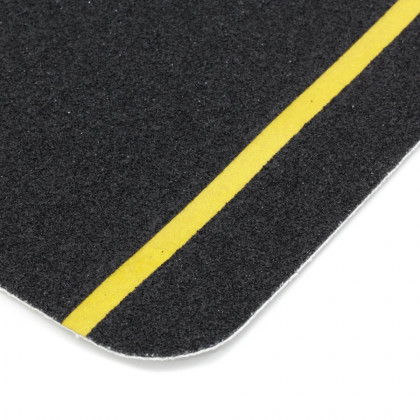 Korundová podlahová páska s reflexním pruhem - 14 x 14 cm