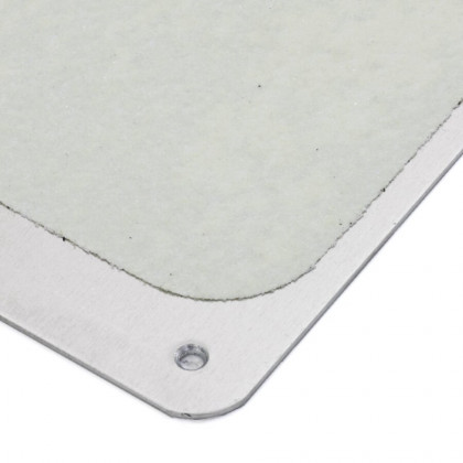 Hliníkový fotoluminiscenční protiskluzový nášlap na schody - 63,5 x 11,5 cm