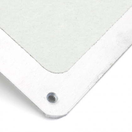 Hliníkový fotoluminiscenční protiskluzový nášlap na schody - 63,5 x 12 x 4,5 cm