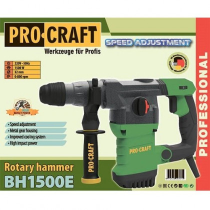 PROCRAFT BH1500E Kombinované kladivo 6 J, 1500W