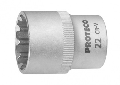 PROTECO nástrčná 1/2" hlavice SPLINE