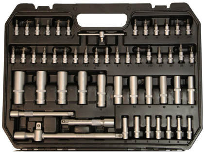 Sada hlavic 1/2" a 3/8" a 1/4" 173 dílů s ráčnou 72z