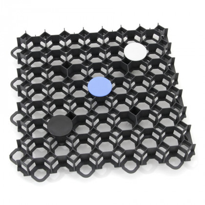 Modrý plastový vyznačovací prvek