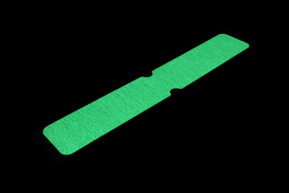 Fotoluminiscenční protiskluzová podlahová páska pro hliníkové nášlapy - 63,5 x 11,5 cm