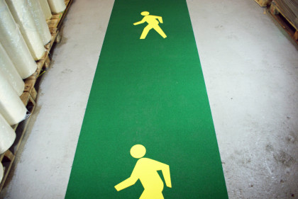 Korundová podlahová páska s potiskem - 5 x 1 m