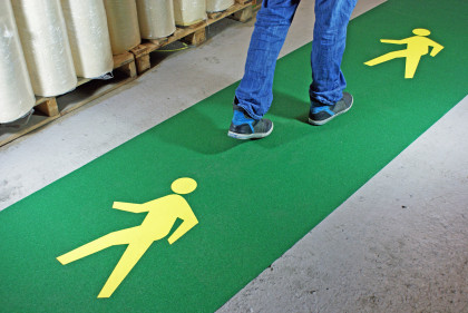 Korundová podlahová páska s potiskem - 5 x 1 m