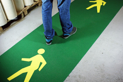 Korundová podlahová páska s potiskem - 5 x 1 m