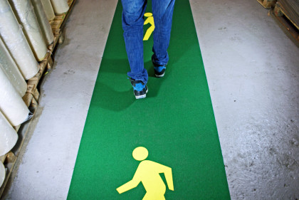 Korundová podlahová páska s potiskem - 10 x 1 m