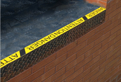 Korundová podlahová páska s potiskem - 18,3 m x 7,5 cm