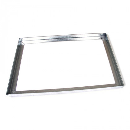 Kovová venkovní čistící vstupní rohož s rámem FLOMA Grid - 50 x 100 x 3,3 cm