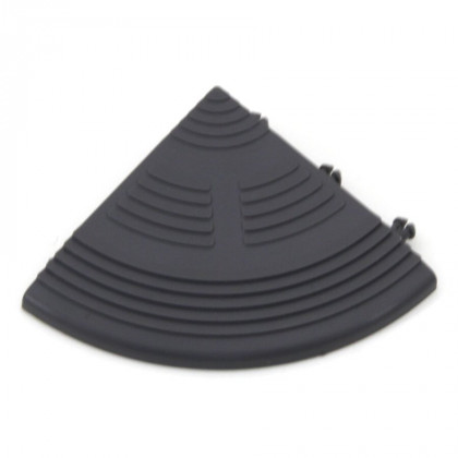 Šedá plastová zátěžová náběhová rohová hrana (Bfl-S1) - 7 x 7 x 1,75 cm