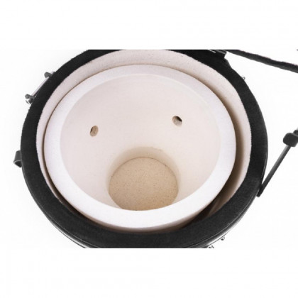 Gril BBQ Kamado Egg 13", priemer 27 cm, 35x40,5x55 cm, gril. výška 34,5 cm, čierny