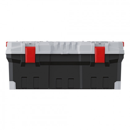 Kufr na nářadí TITAN PLUS šedý 752x300x304 mm, s kovovým držadlem
