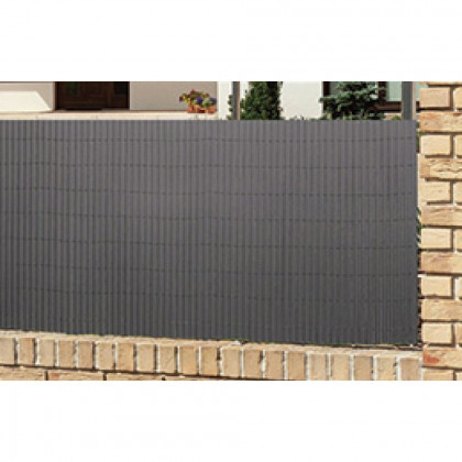 Umělý bambusový plot Ence PVC, UV, 1300g/m2, 2,0x3m, šedý