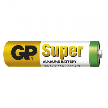 Alkalická baterie GP Super LR6 (AA) fólie