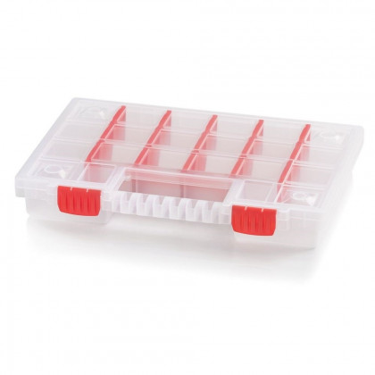 Plastový organizér 22 přihrádek NORT 344x249x50 mm, přepážky