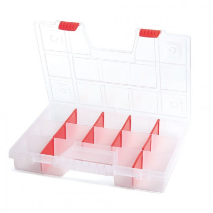 Plastový organizér 14 přihrádek NORT 390x290x65 mm, přepážky