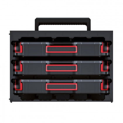 Skříňka se 3 organizéry TAGER CASE 415x290x290mm, přepážky