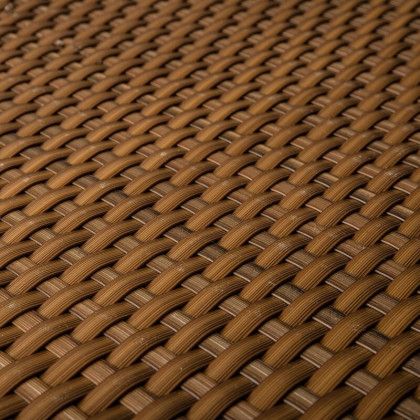 Plastová ratanová stínící rohož "umělý ratan" s oky (světlý ořech) - délka 500 cm a výška 90 cm