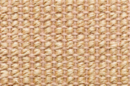 Béžový kobercový půlkruhový nášlap na schody Sisal - délka 65 cm a šířka 25 cm