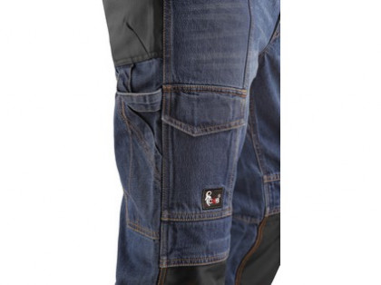 Kalhoty jeans NIMES I, pánské, modro-černé, vel. 56