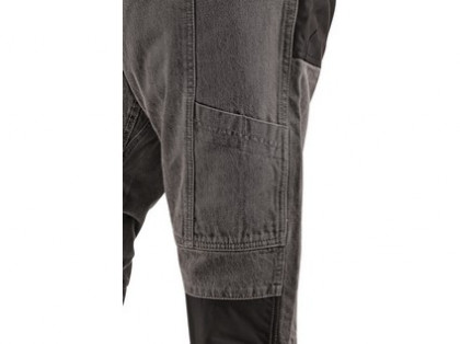 Kalhoty jeans NIMES III, pánské, šedo-černé