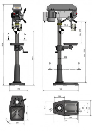 Stolní vrtačka OPTIdrill DQ 25