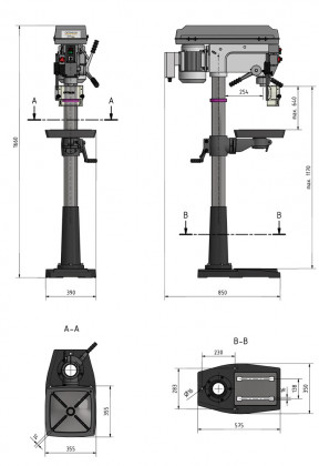 Stolní vrtačka OPTIdrill DQ 32