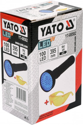 Sada UV lampy 100 LED a brýlý