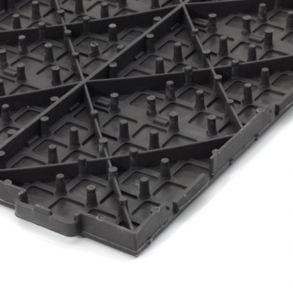 Šedá plastová terasová dlažba Linea Marte - 56,3 x 56,3 x 1,3 cm