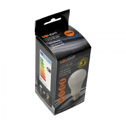 LED žárovka, klasický tvar, 15W, E27, 4000K, 270°, 1220lm